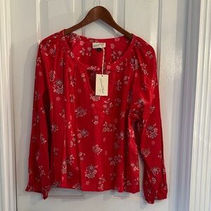 Universal Thread Red Floral Blouse
